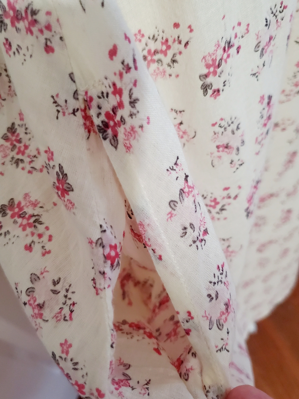 Maeve Cottagecore Floral Cotton Dress Lace Trim Pockets Prairie Coquette Size S - Picture 6 of 13
